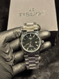 Tissot Prx | Quartz | Silver Chain | Black Texture Dial