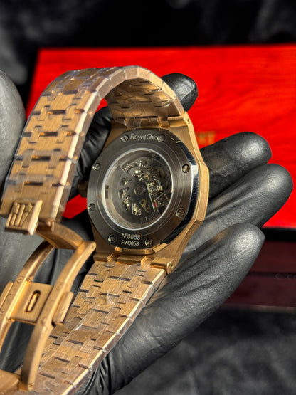 AP Skeleton | Rose Gold | Black Dial